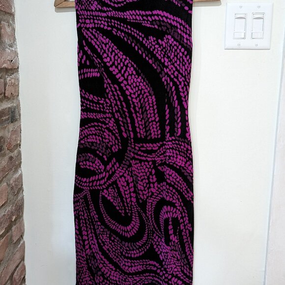 Joseph Ribkoff - Bodycon sleeveless midi dress sz 4 - Picture 5 of 7